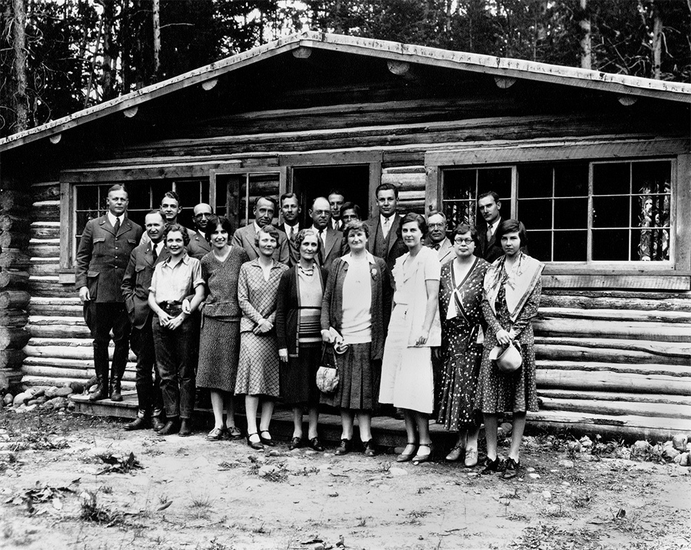 John D. Rockefeller Jr. and his wife Abby at Jenny Lake, 1931