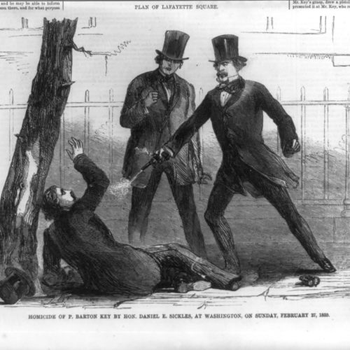 Insanity Defense illustration in Harper's Weekly, February 27, 1859. Library of Congress.