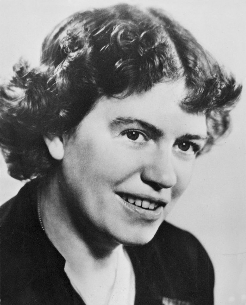 Anthropologist Margaret Mead (1901-1978) in 1948. This photograph was distributed in conjunction with Mead's appearance at the Second International Symposium on Feelings and Emotions, sponsored by the Loyal Order of Moose, where her talk was titled "Some Anthropological Considerations Concerning Guilt