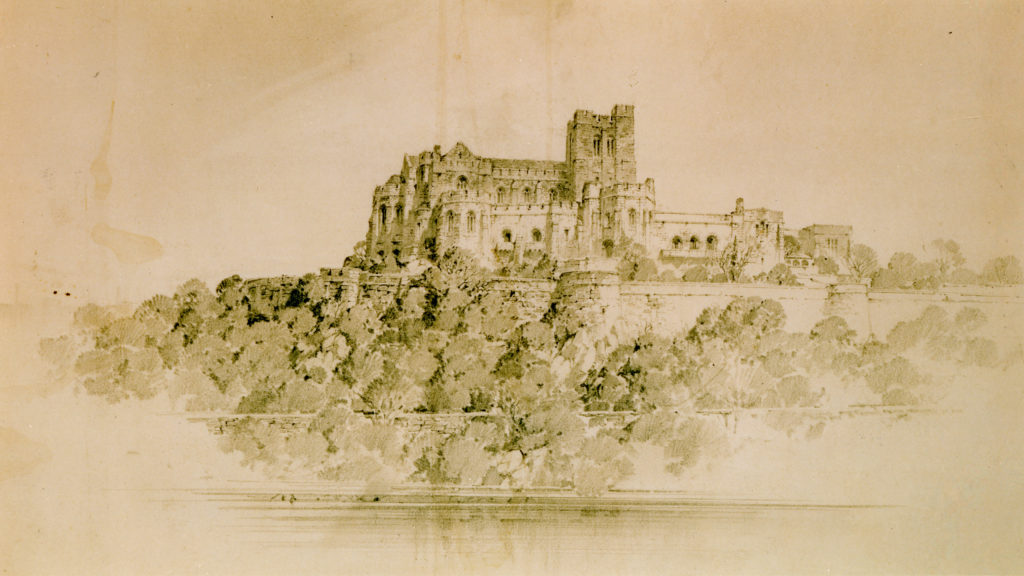 Another drawing of the Met Cloisters.